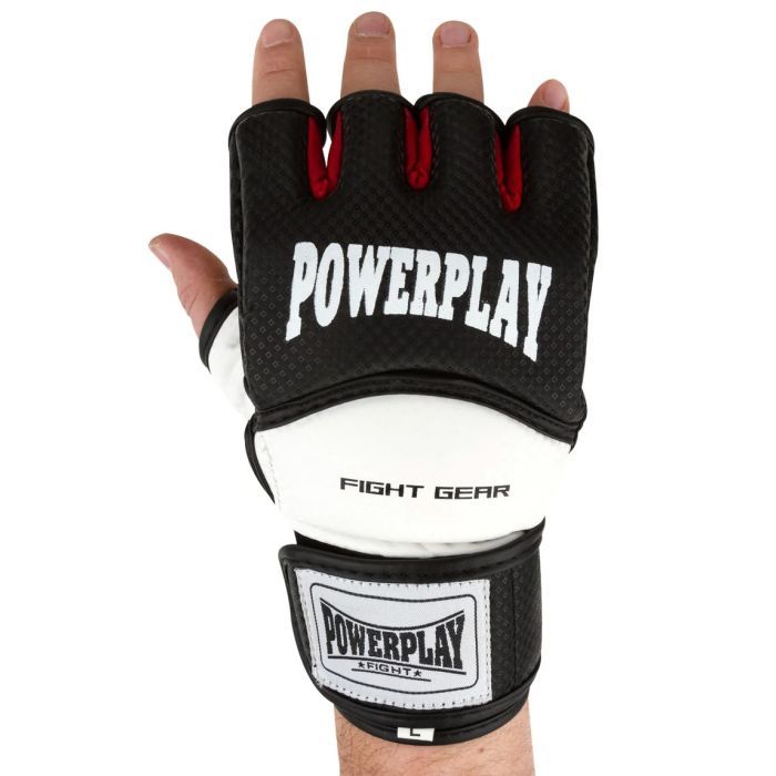 Рукавички для MMA PowerPlay 3075 M Black/White (PP_3075_M_Bl/White) зображення 4