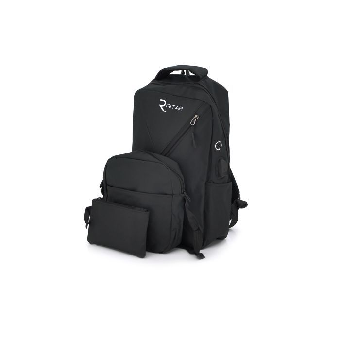 Рюкзак для ноутбука Voltronic 15.6" YT-B15,6"N-B3 Black, Q80, SET (19720)