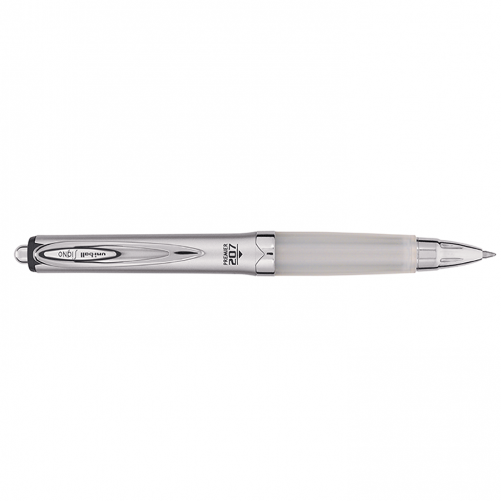 Ручка гелева UNI автоматична Signo 207 Premier, 0.7мм, Silver (UMN-207GG.Silver)