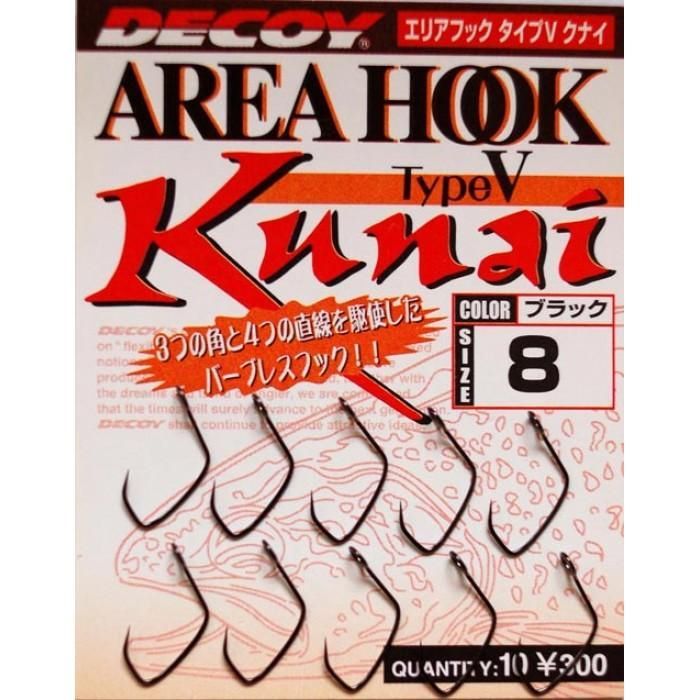 Крючок Decoy Area Hook V Kunai 08 (10 шт/уп) (1562.01.66)