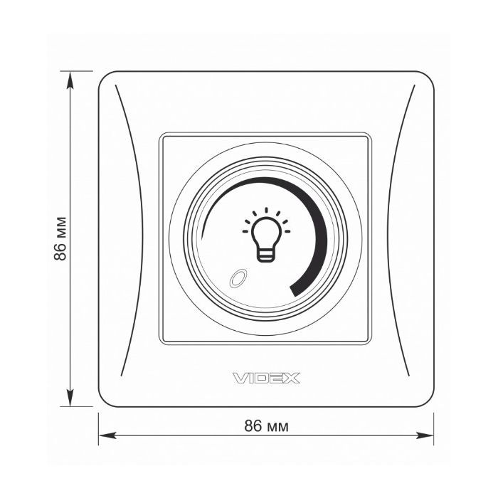 Светорегулятор Videx BINERA LED 200Вт черный граф (VF-BNDML200-BG) изображение 5