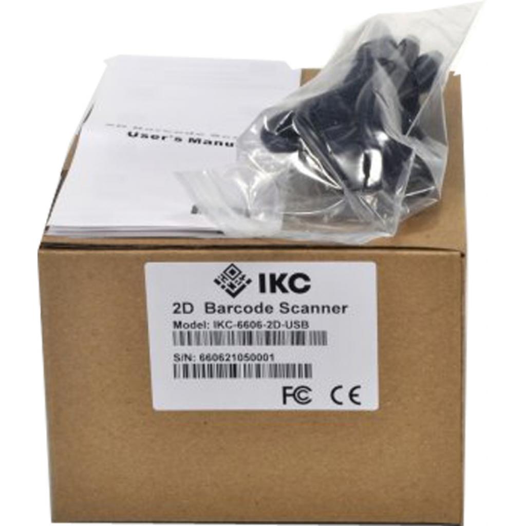 Сканер штрих-коду ІКС Сканер IKC-6606/2D Desk USB, black (ІКС-6606-2D-USB) зображення 6
