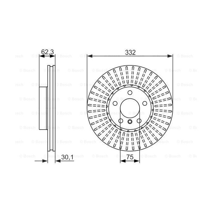 Гальмівний диск Bosch 0 986 479 624 зображення 5