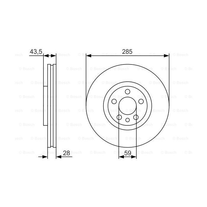 Гальмівний диск Bosch 0 986 479 S62