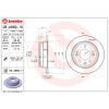 Тормозной диск Brembo 08.A869.10