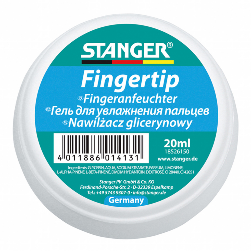 Зволожувач для пальців Stanger гелевий з гліцерином 20 мл (18526150)