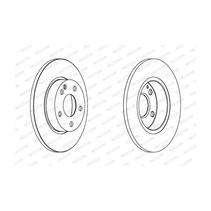 Тормозной диск FERODO DDF1219C