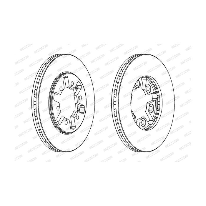 Тормозной диск FERODO DDF626