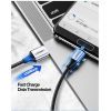 Дата кабель USB 2.0 AM to USB-C 1.5m US288 Aluminum Braid (Black) Ugreen (60127) изображение 7