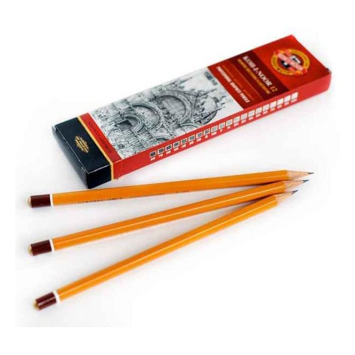 Олівець графітний Koh-i-Noor 5H без гумки корпус Жовтий (1500.5H) зображення 2