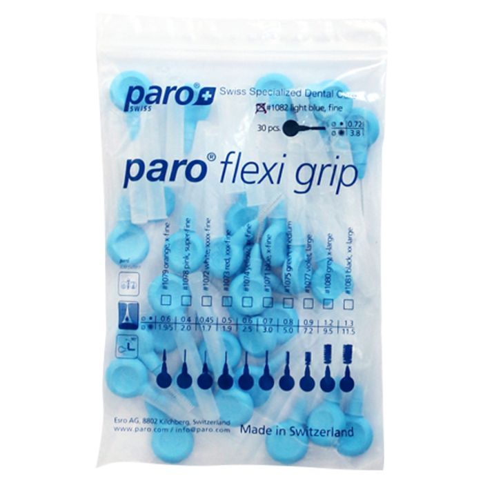 Щетки для межзубных промежутков Paro Swiss Flexi Grip тонкие Ø 3.8 мм 30 шт. (7610458810828) изображение 2