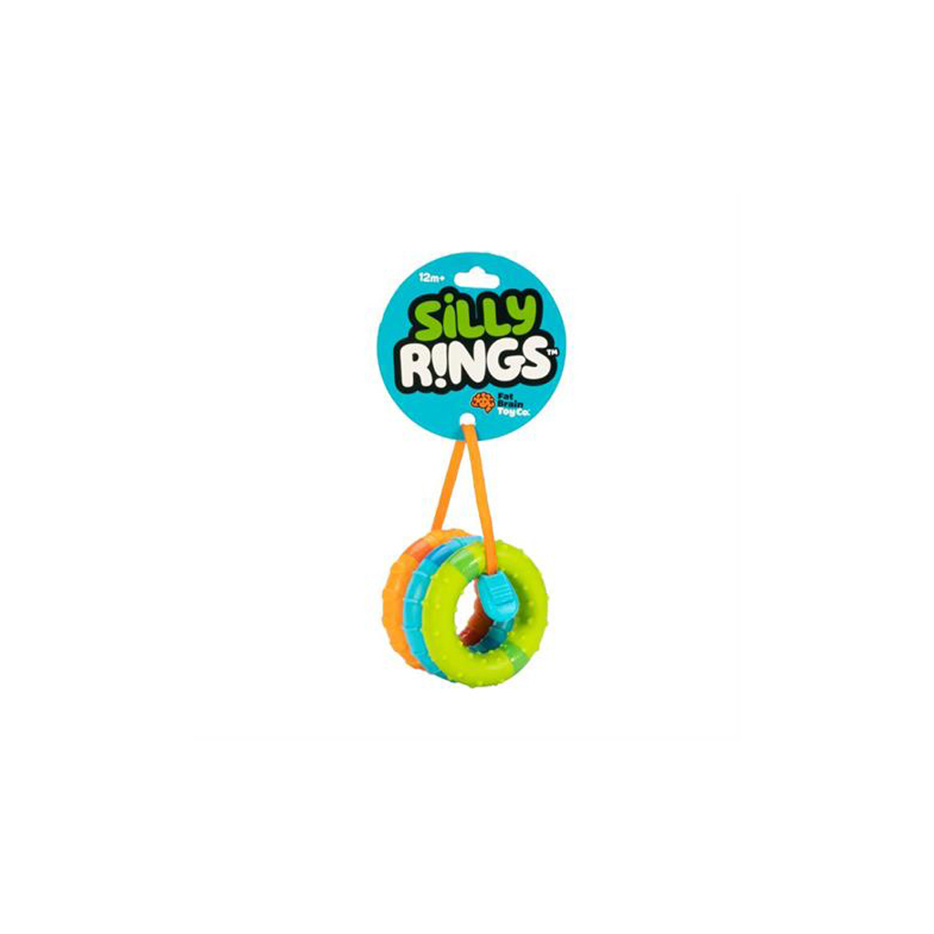 Развивающая игрушка Fat Brain Toys тактильная Магнитные кольца SillyRings 3 шт (F269ML) изображение 4