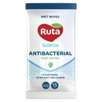 Влажные салфетки Ruta Selecta антибактериальные 15 шт. (4820202892403)