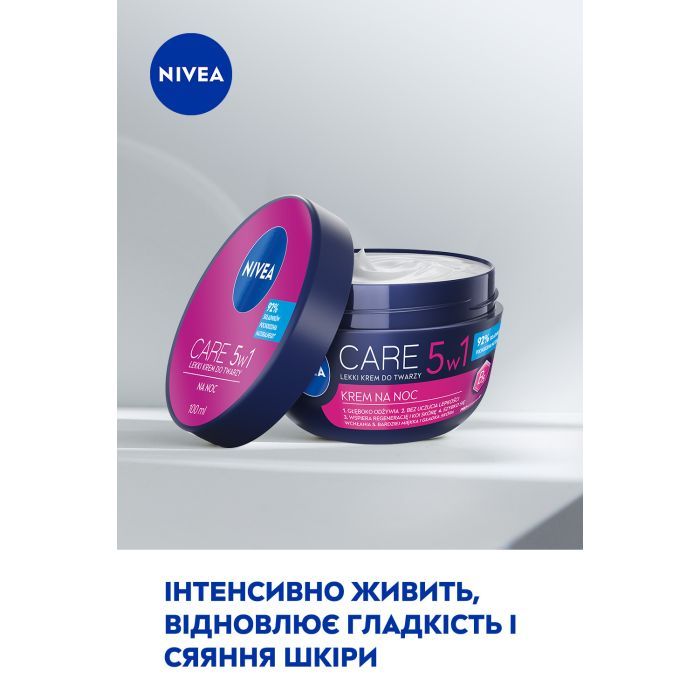 Крем для лица Nivea Care Ночной с витамином В5 100 мл (40066745/42360360) изображение 5