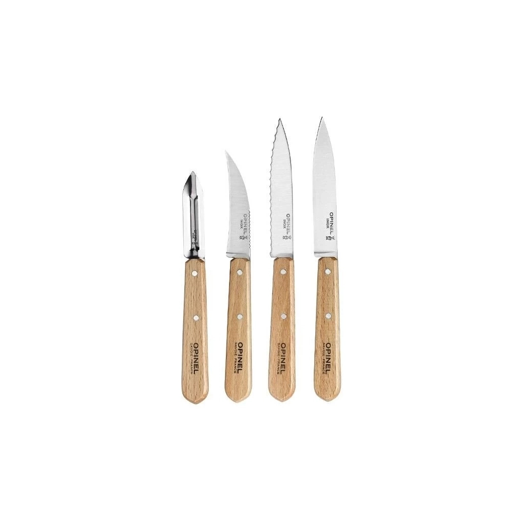 Набор ножей Opinel Les Essentiels Natural 4шт (001300)