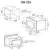 Микроволновая печь Perfelli BM 205 GLB изображение 12