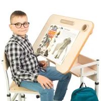 Парта зі стільцем Sector Сопрано жовтий трансформер (Сопрано жовтий) зображення 12