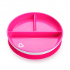 Набор детской посуды Munchkin тарелка секционная на присоске розовая (27160.02) изображение 2