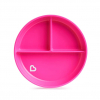 Набор детской посуды Munchkin тарелка секционная на присоске розовая (27160.02)