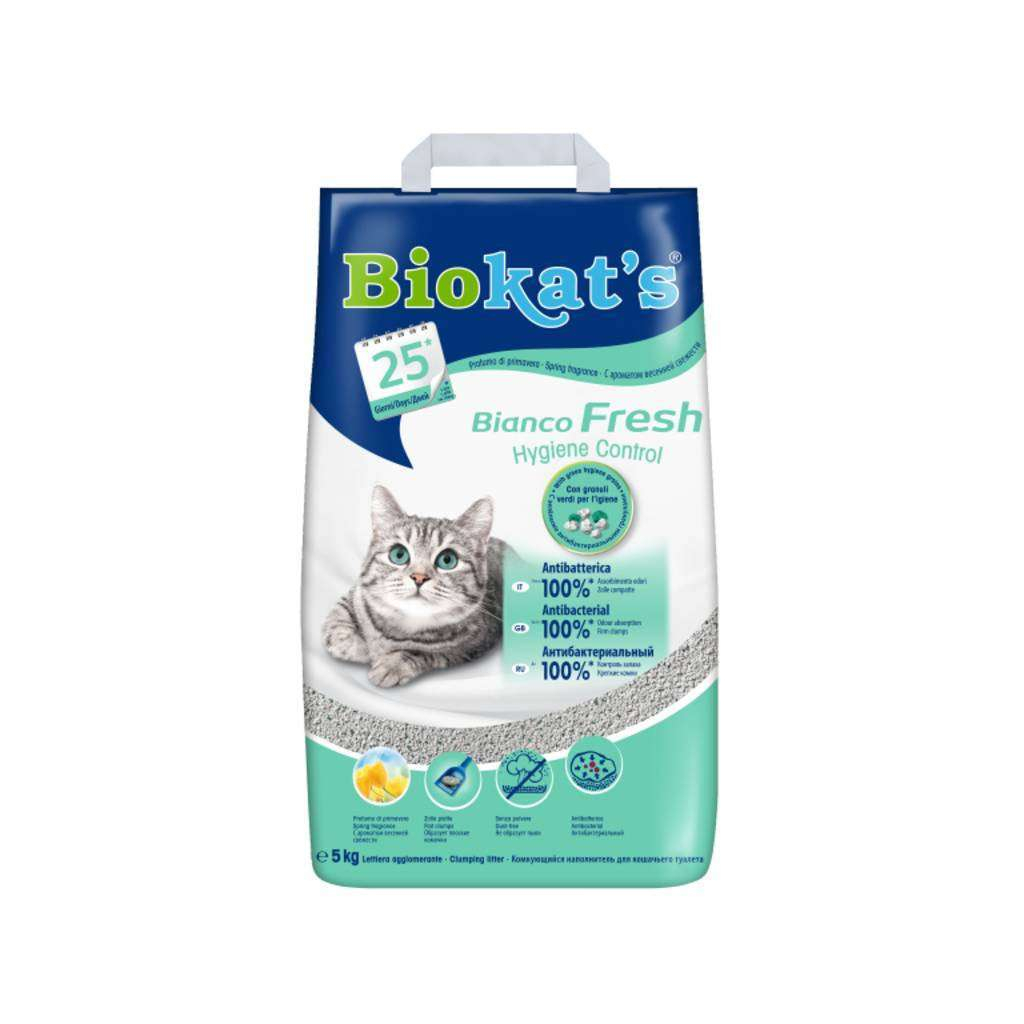 Наполнитель для туалета Biokat's BIANCO FRESH 5 кг (4002064617114)