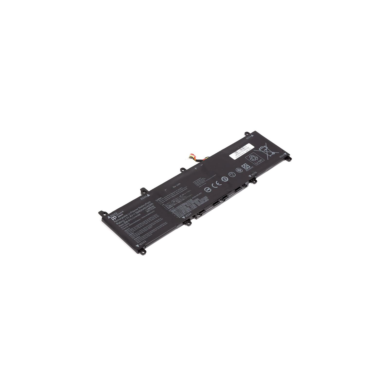 Аккумулятор для ноутбука PowerPlant ASUS VivoBook S13 (C31N1806) 11.4V 3640mAh (NB431458) изображение 2