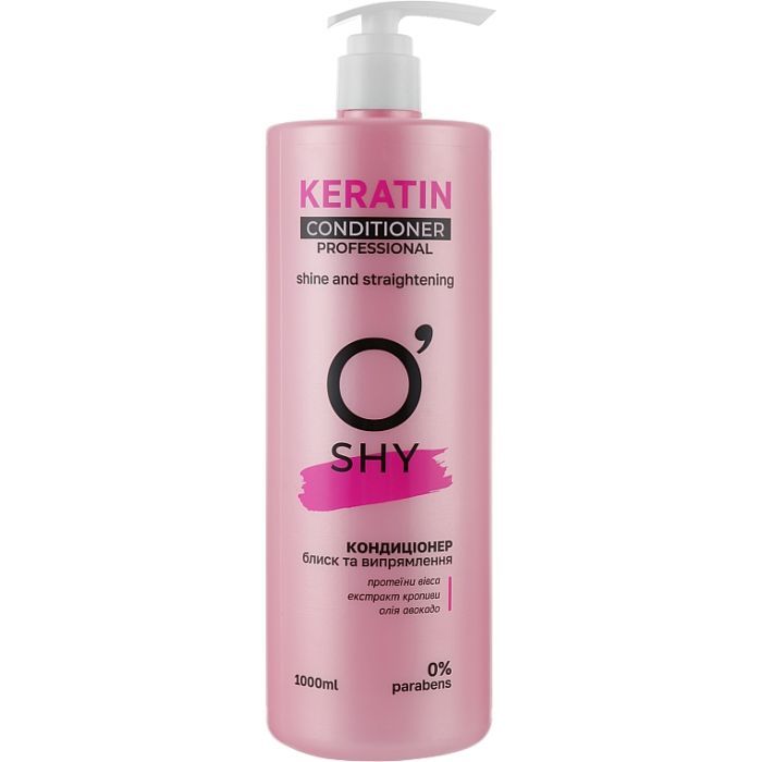 Кондиціонер для волосся O'Shy Keratin Блиск та випрямлення 1000 мл (4820195508695)