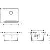Мойка кухонная Hansgrohe S51 S510-U450/43431380 (43431380) изображение 2