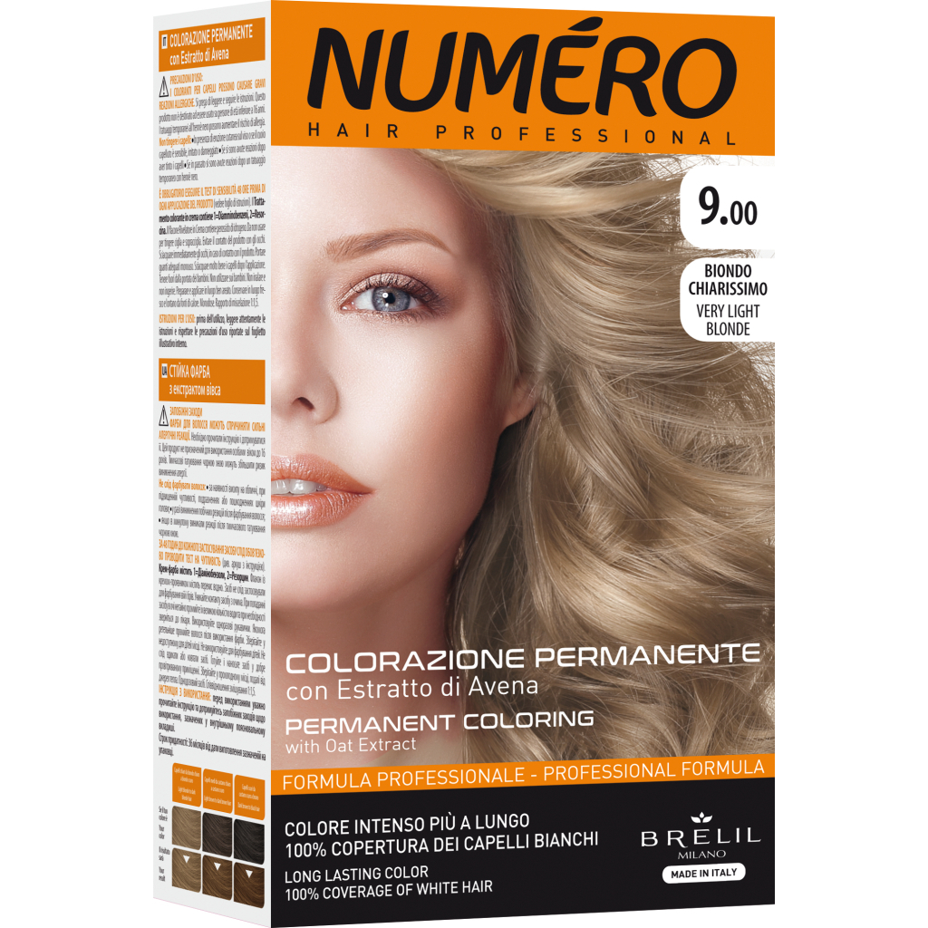Краска для волос Brelil Numero 10.21 - Glacial Ultra Light Blonde 140 мл (8011935081332)
