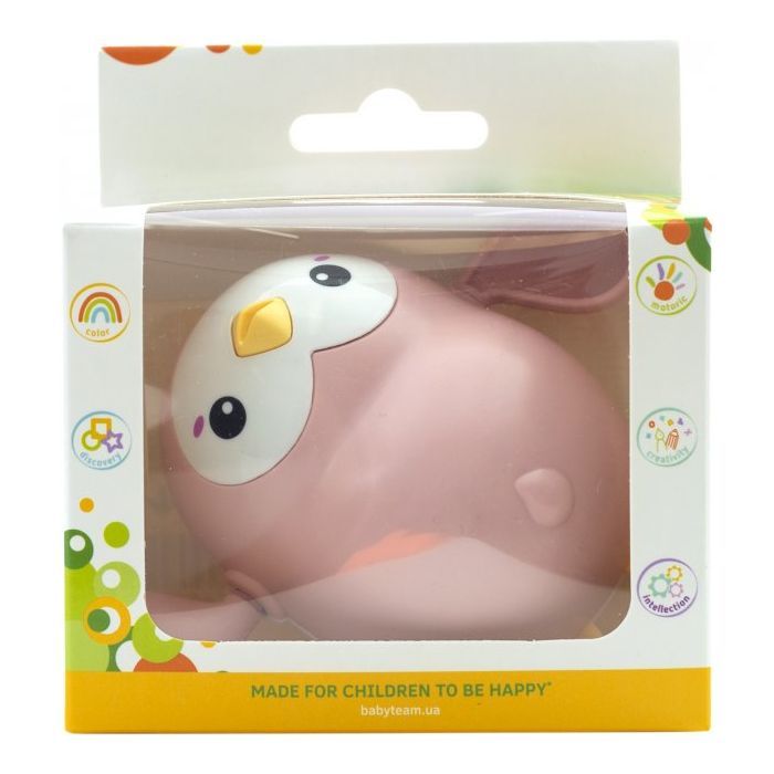Іграшка для ванної Baby Team Пінгвін Рожевий (9042_рожевий) зображення 4