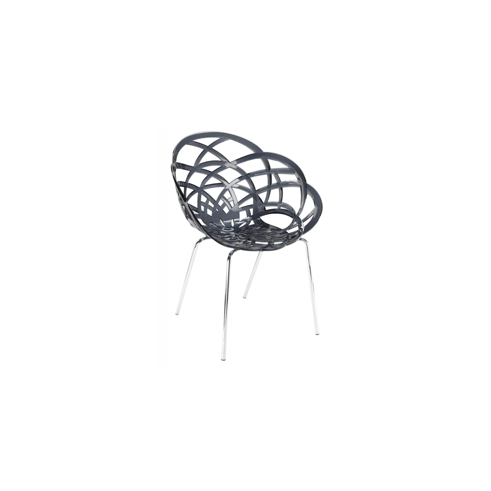 Кухонный стул PAPATYA FLORA-ML, сидение матовый красный кирпич, цвет 51c, ножки хр (2954)