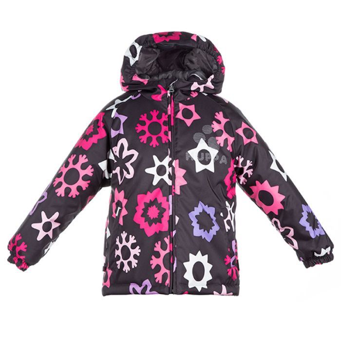 Куртка дитяча Huppa CLASSY 17710030 темно-сірий з принтом 104 (4741468692449)