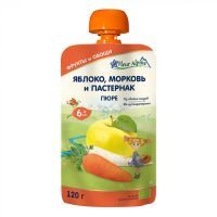 Дитяче пюре Fleur Alpine Яблуко Морква Пастернак 120 г (5024688001079)