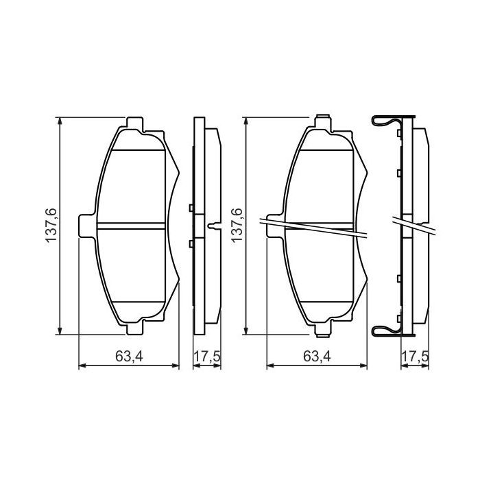 Тормозные колодки Bosch 0 986 424 810 изображение 2