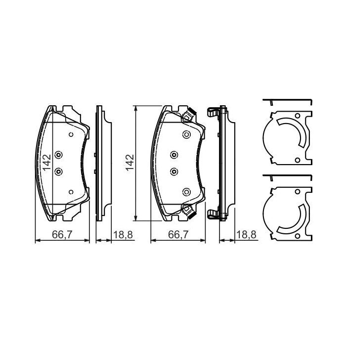 Тормозные колодки Bosch 0 986 494 275 изображение 2