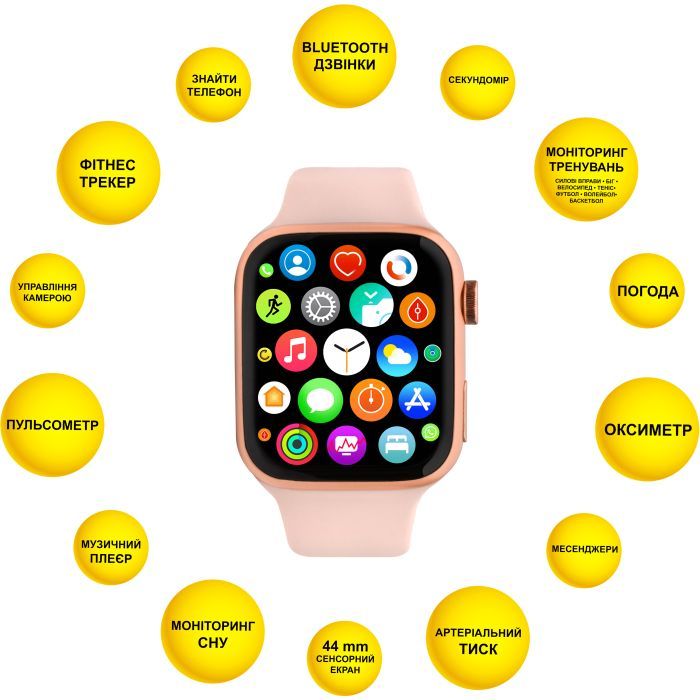 Смарт-часы AURA X2 Pro 44mm Pink (SWAX244P) изображение 4