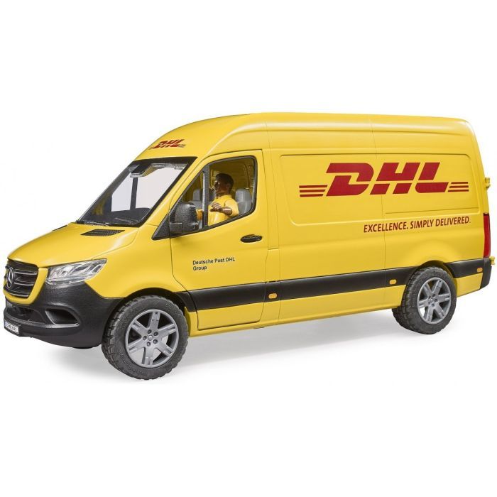 Спецтехника Bruder автомобиль MB Sprinter курьер DHL с фигуркой (02671) изображение 2