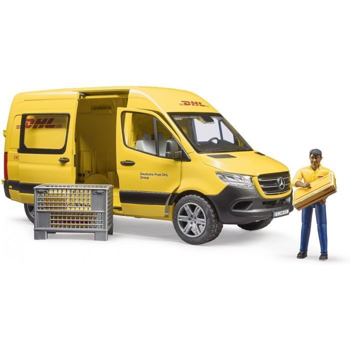 Спецтехника Bruder автомобиль MB Sprinter курьер DHL с фигуркой (02671) изображение 3
