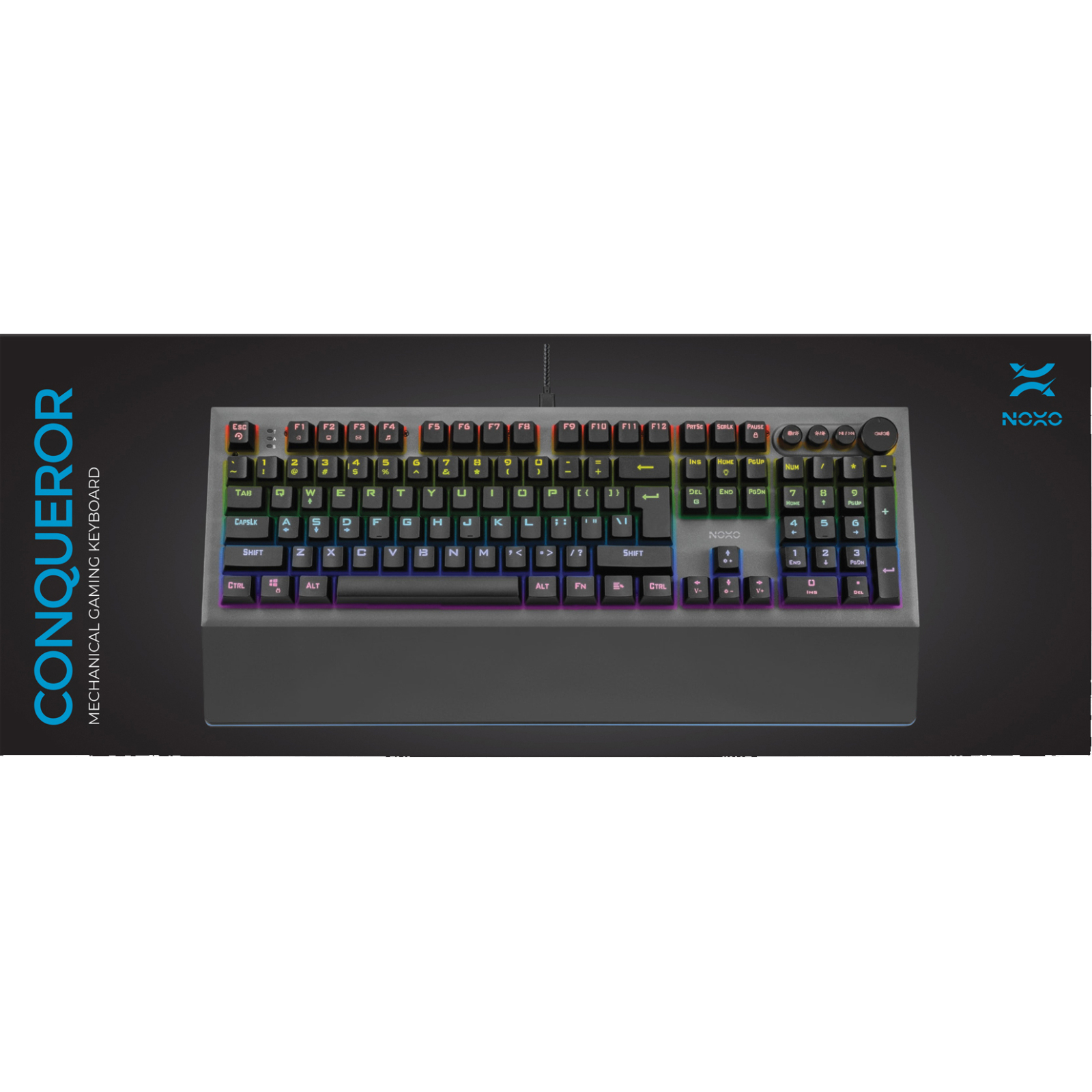 Клавіатура Noxo Conqueror Mechanical Blue Switches RU (4770070882023) зображення 6