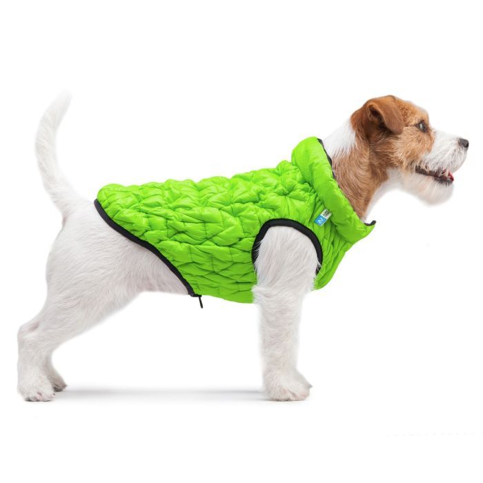 Курточка для тварин Collar AiryVest UNI двостороння L 55 салатово-чорна (2570) зображення 6