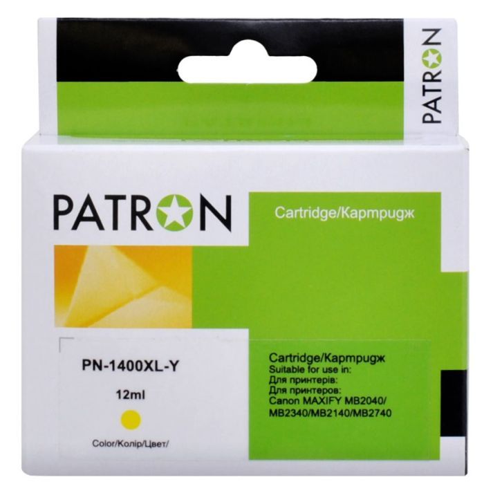 Картридж Patron Canon PGI-1400Y XL (9204B001) 1000 арк (PN-1400XL-Y)