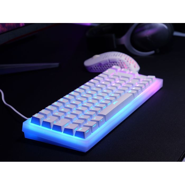 Клавиатура Xtrfy K5 68 keys Kailh Red Hot-swap RGB UA White (K5-RGB-CPT-TPWHITE-R-UKR) изображение 2