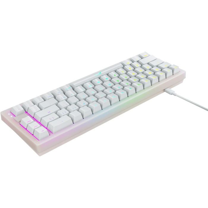 Клавиатура Xtrfy K5 68 keys Kailh Red Hot-swap RGB UA White (K5-RGB-CPT-TPWHITE-R-UKR) изображение 7