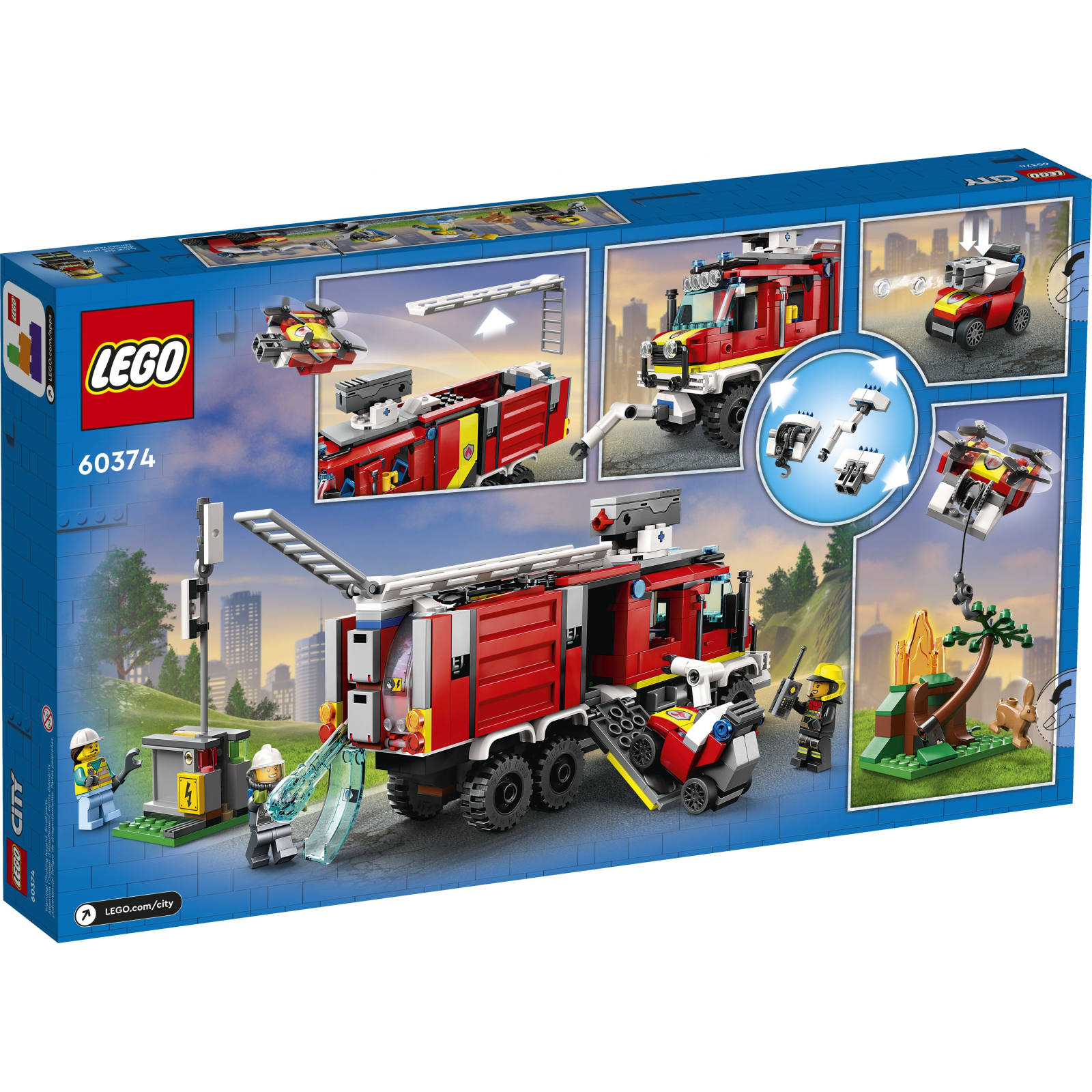 Конструктор LEGO City Пожежна машина 502 деталі (60374) зображення 11