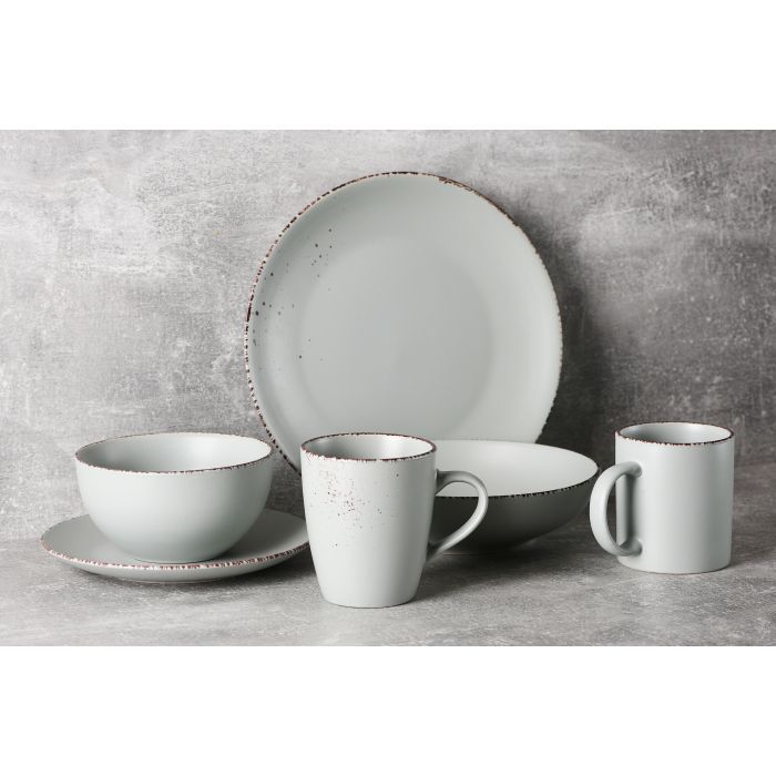 Тарілка Ardesto Lucca Dessert 19 см Grey Brown (AR2919GMC) зображення 2