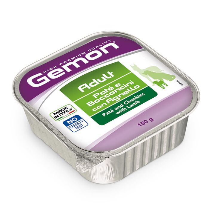 Вологий корм для собак Gemon Dog Wet Adult ягня 150 г (8009470300278)