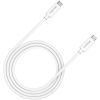Дата кабель USB-C to USB-C 1.0m UC-44 5A 240W(ERP) E-MARK, white Canyon (CNS-USBC44W)