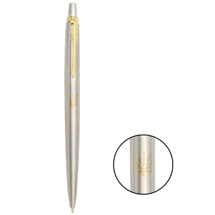 Ручка кулькова Parker JOTTER 17 UKRAINE SS GT BP Тризуб золотий (16032_T001g) зображення 2