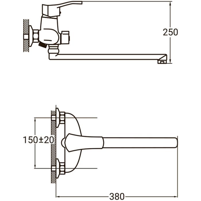 Смеситель AQUATICA NM-2C234C изображение 7