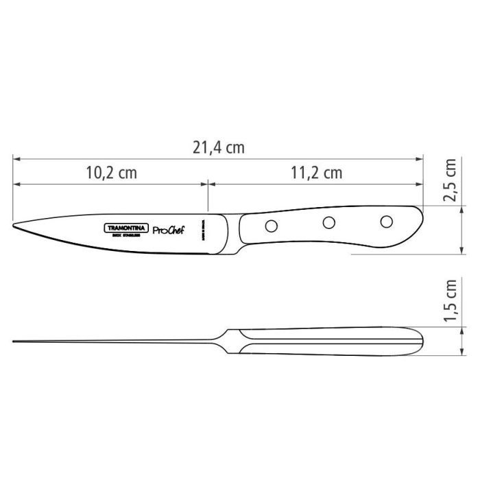Кухонный нож Tramontina Prochef 102 мм (24160/004) изображение 3