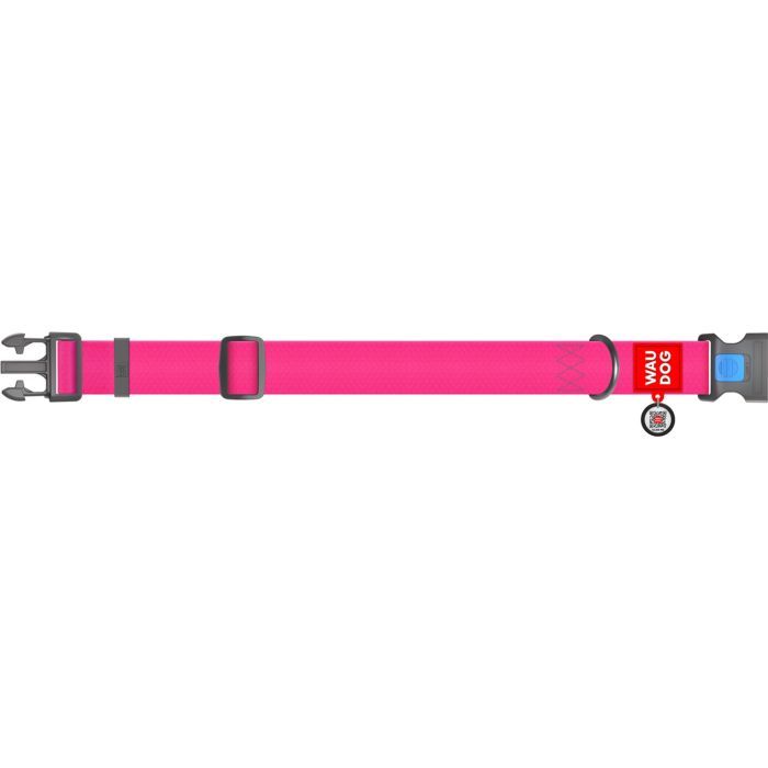 Ошейник для животных WAUDOG Waterproof с QR паспортом пластиковый фастекс XXL голубой (25112) изображение 3